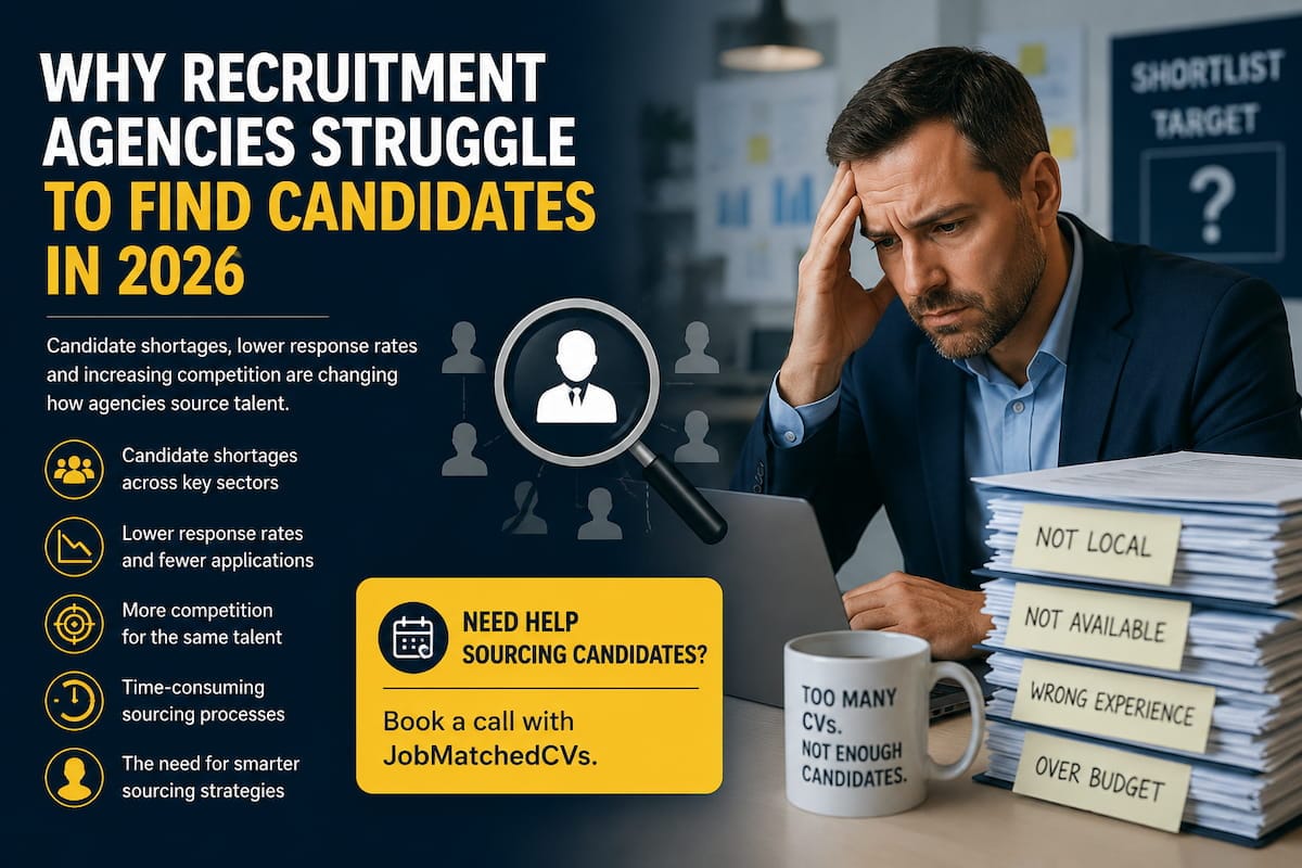 Recruitment agency candidate sourcing challenges in 2026