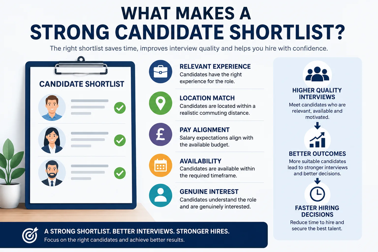 What Makes a Strong Candidate Shortlist What makes a strong candidate shortlist for recruitment agencies and employers
